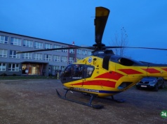 Z ostatniej chwili: Czechowice: Wypadek w pracy. Lądował śmigłowiec LPR – foto