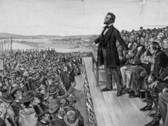 19 listopada 1863 roku Abraham Lincoln wygłosił przemowę gettysburską