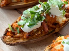 Pieczone faszerowane bataty