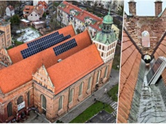 Nielegalne panele znikają z bazyliki św. Brygidy w Gdańsku