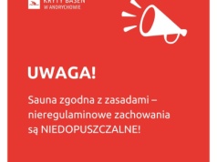 Kryty Basen w Andrychowie przypomina o zasadach bezpiecznego saunowania