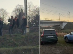 Politycy PiS pojawili się w miejscu dywersji w Mice. Alarmowali o "podejrzanych ludziach"