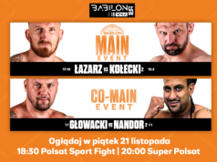 Rewanż Łazarz vs Kołecki wśród 12 walk Babilon MMA 55 w kanałach Telewizji Polsat