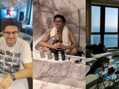 Kuba Wojewódzki zapozował w WANNIE godnej krezusa. "Król TVN-u" nie oszczędzał na marmurze