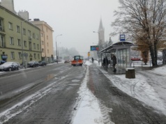 Ślisko na tarnowskich drogach