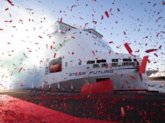 Stena Futura przeszła ceremonię chrztu w Belfaście. Stena Connecta ukończona
