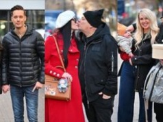 Uchachane gwiazdy wdzięczą się przed studiem "Dzień Dobry TVN": Zając i Mikołajczak, całuśni Skibowie, Liroy z nową żoną i synem (ZDJĘCIA)