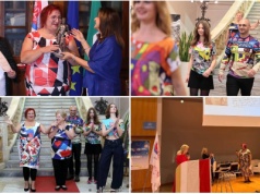 Włosi doceniają sądecką artystkę. Malarka miała pokaz mody w trakcie wydarzenia poświęconego Versace