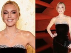 Lindsay Lohan i jej wygładzone lico brylują na gali The Fashion Trust Arabia w Dosze. Poznajecie ją jeszcze? (ZDJĘCIA)