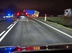 Jazdę zakończył w rowie, skończył z pouczeniem