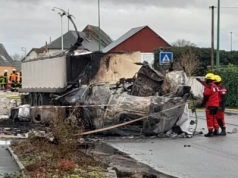 Eksplozja ciężarówki do przewozu żywych ryb – kierowca zginął na miejscu