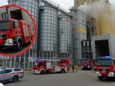 Pożar elewatora w Gołańczy. Zagrożona kukurydza
