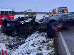 Tragedia na drodze w Emilcinie. W zderzeniu Seata z BMW zginął 40-latek