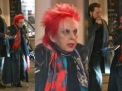 Dawno niewidziana Krystyna Mazurówna kręci się po mieście z popalającym papierosa młodzieńcem u boku (ZDJĘCIA)