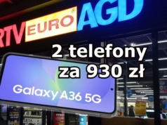 Samsung Galaxy A36 za 930 zł i drugi telefon gratis o wartości 849 zł w RTV Euro AGD