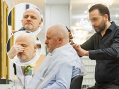 Broda, brwi i mikrodrzemka Pawła Kowala. Walczył ze snem u fryzjera