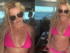 U Britney Spears bez zmian: stroi miny i wywija na jachcie w różowym bikini (ZDJĘCIA)