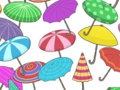 Znajdź dwa identyczne parasole. Masz na to tylko pięć sekund