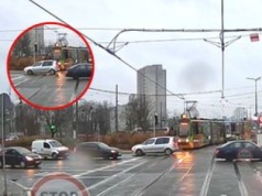 80-latek wjechał pod prąd na rondo. Policja zatrzymała prawo jazdy