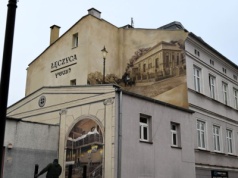 Łęczyca przywraca historię miasta. Powstał mural upamiętniający Wielką Synagogę