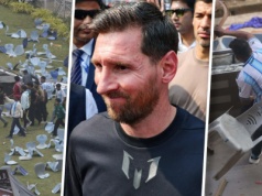 Leo Messi ledwo wyszedł na murawę. Chwilę później zapanował chaos. Dantejskie sceny na trybunach