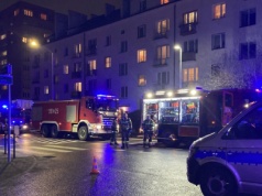 Pożar przy ul. Wielkopolskiej w Szczecinie