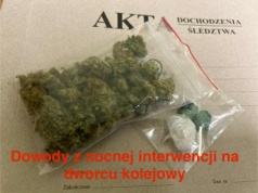 Nocna interwencja na dworcu kolejowym, narkotyki zabezpieczone