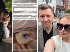 Sielanka przerwana - żona Schreibera pokazuje kroplówkę. Co się stało?!