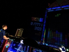 Zagrali w Tetrisa na dronach. Zbieram szczękę z podłogi