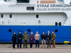 Attaché Służby Granicznej i Celnej USA z wizytą w Morskim Oddziale Straży Granicznej