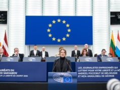 Córka Andrzeja Poczobuta odebrała w Strasburgu Nagrodę Sacharowa