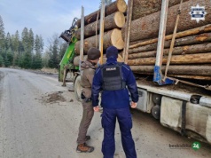 Wspólne działania Policji i Straży Leśnej na terenie Wisły