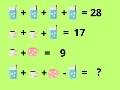 Łamigłówka matematyczna z napojami sprawia problemu wielu dorosłym. Najbystrzejsi rozwiążą ją w 30 sekund
