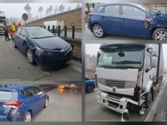 Zderzenie na S8. TIR zajechał drogę osobówce