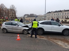 Zderzenie w centrum Kielc powodem sporych utrudnień w ruchu