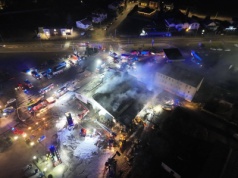 Pożar zakładu poligraficznego w Rawiczu