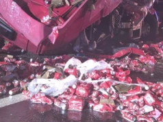 Z ostatniej chwili: Poważne utrudnienia na krajowej drodze. Wysypała się zawartość ciężarówki