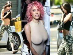 Najmłodsza siostra Bianki Censori bez grama makijażu snuje się po Melbourne, odsłaniając PŁASKI brzuch (ZDJĘCIA)