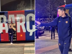 Lewandowski wyszedł z autobusu i się zaczęło. Sceny w Hiszpanii