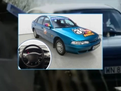 Auto Hanki Mostowiak na aukcji. To nim wjechała w kartony