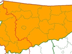 Alert pogodowy dla Warmii i Mazur: wszystkie powiaty! Nadciągają niebezpieczne opady