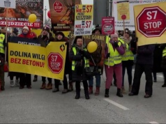 Protest na zakopiance. Mieszkańcy boją się przesiedleń