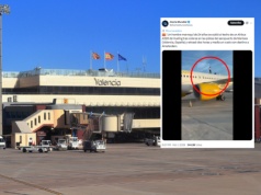 Incydent na lotnisku w Hiszpanii. Mężczyzna wdrapał się na dach samolotu