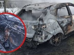 Pożar Hyundaia w Dziembowie. Interweniowały dwa zastępy OSP