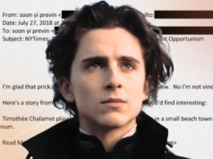 Chalamet nazwany "palantem" w aktach Epsteina. Odwet żony słynnego reżysera?