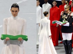 Vittoria Ceretti odegrała ważną rolę na otwarciu igrzysk. Supermodelka zachwyciła w bieli