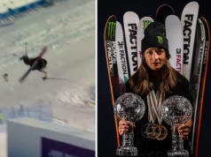 Ten skok mógł skończyć się tragicznie. Mistrzyni olimpijska z Pjongjangu zgubiła nartę