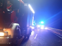 Ogień na poddaszu budynku mieszkalnego w Bilczy