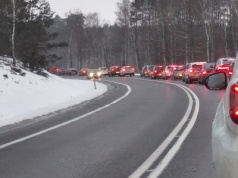 Utrudnienia na drodze krajowej nr 80. Wielki korek na wjeździe do Bydgoszczy