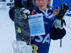 Uczennica z Cieszyna na podium Pucharu Polski w snowboardzie